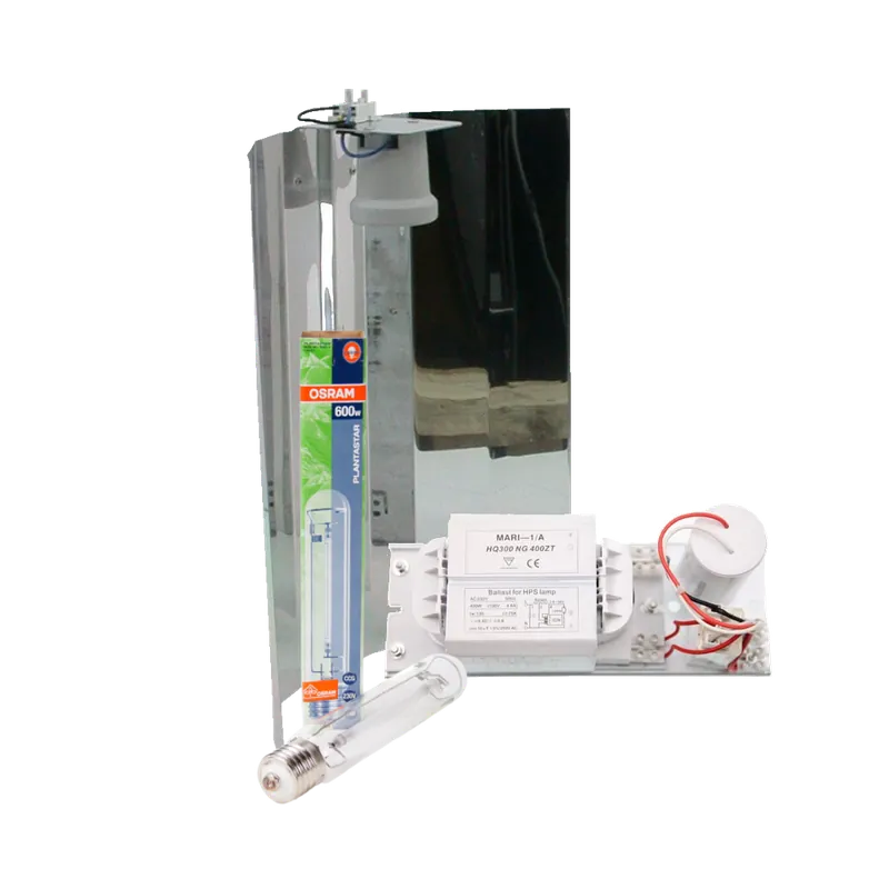 Hoge kwaliteit | Mari + Spiegelkap + Osram Plantastar 600 Watt ~ Complete Verlichting Set