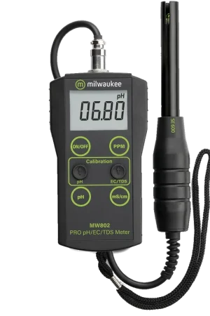 Extra voordeel - Milwaukee MW802 PRO 3-in-1 - pH / EC / TDS Combo meter