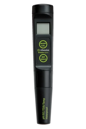 Premiumkwaliteit - Milwaukee MW804 MAX 4-in-1 - pH / EC / TDS / Temp Tester met Vervangbare Sonde