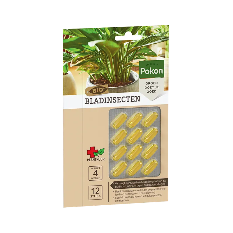 Direct van de fabrikant - Pokon Bio Kuur voor Bladinsectgevoelige Planten Capsules - 12 stuks