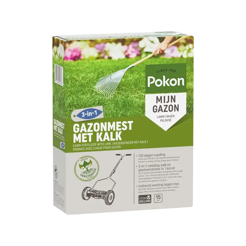 Voordelig | Pokon Gazonmest met Kalk ~ 3-in-1