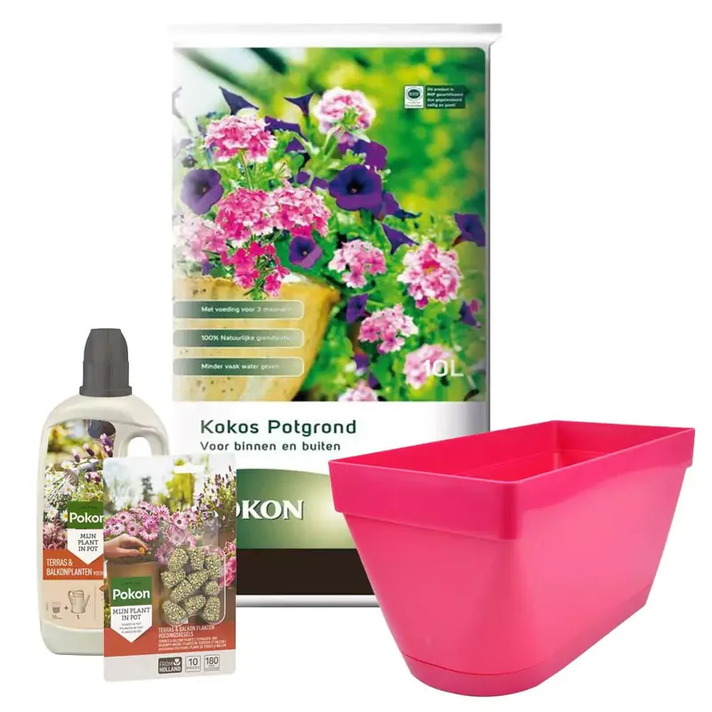 Beperkte voorraad | Pokon Terras & Balkon Cadeauset - Potgrond