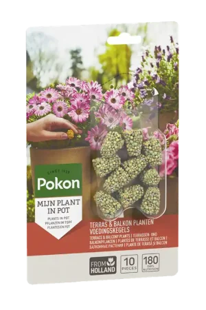 Bijna uitverkocht | Pokon Terras & Balkon Voedingskegels - 10 stuks