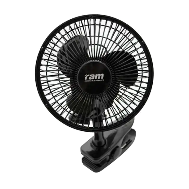 Veel gevraagd - RAM Clip-on-monkeyfan - ø15cm (15 Watt) / ø18cm (20 Watt) Zwenkend