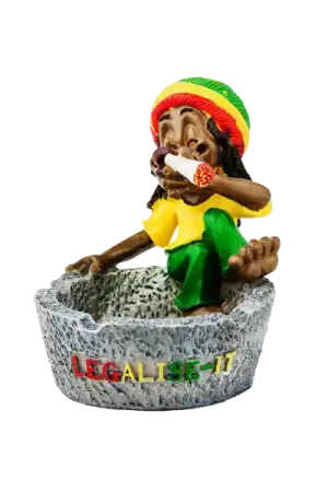 Rasta Asbak Legalize-It ⌀10.5cm | Premiumkwaliteit