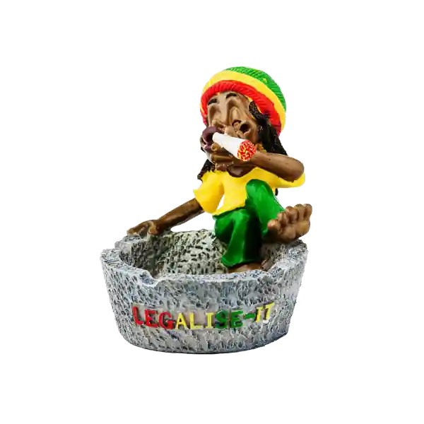 Rasta Asbak Legalize-It ⌀10.5cm | Premiumkwaliteit