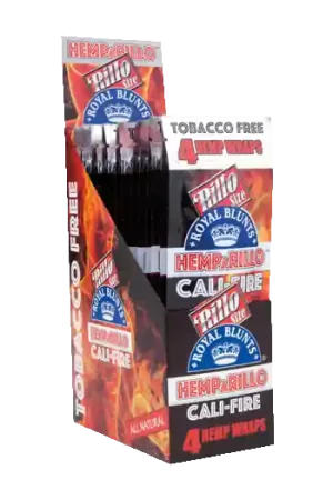 Beste prijs - Royal Blunts Hemparillo - Cali-Fire 15 x 4 stuks ~ 100% nicotine & tabaksvrij