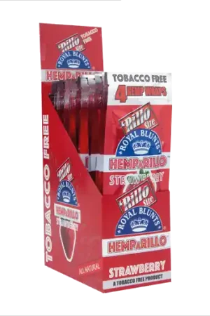 Aanrader | Royal Blunts Hemparillo - Strawberry 15 x 4 stuks