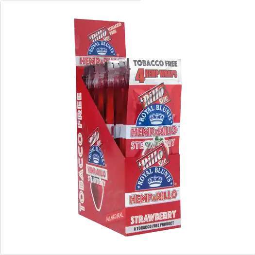 Aanrader | Royal Blunts Hemparillo - Strawberry 15 x 4 stuks