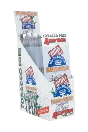 Royal Blunts Hemparillo - Sugar Cane 15 x 4 stuks ~ 100% nicotine & tabaksvrij | Erg populair