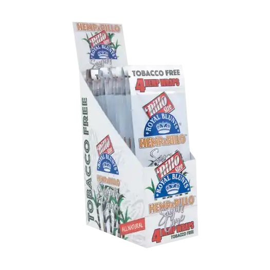 Royal Blunts Hemparillo - Sugar Cane 15 x 4 stuks ~ 100% nicotine & tabaksvrij | Erg populair