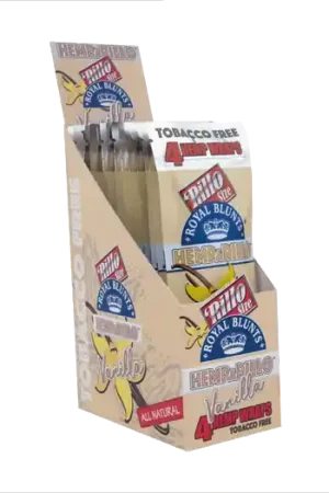 Royal Blunts Hemparillo - Vanilla 15 x 4 stuks ~ 100% nicotine & tabaksvrij | Speciale aanbieding