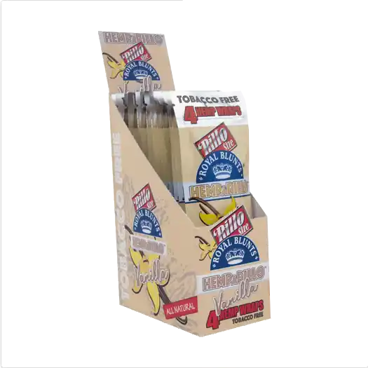 Royal Blunts Hemparillo - Vanilla 15 x 4 stuks ~ 100% nicotine & tabaksvrij | Speciale aanbieding