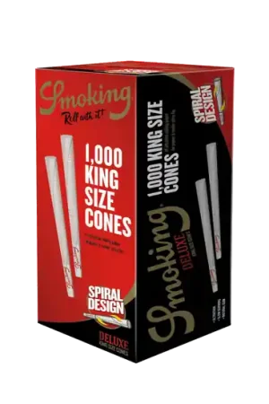 Premiumkwaliteit - Smoking Deluxe Pre-Rolled King Size Cones - 1000 stuks