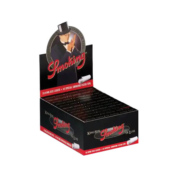Nieuwe release | Smoking King Size Black 2 in 1 24 stuks ~ Vloei & Tip