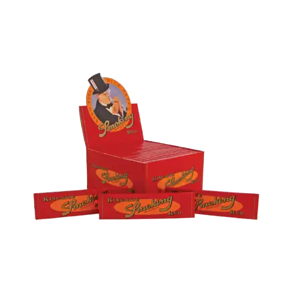 Actie | Smoking King Size Red 50 stuks ~ Vloei