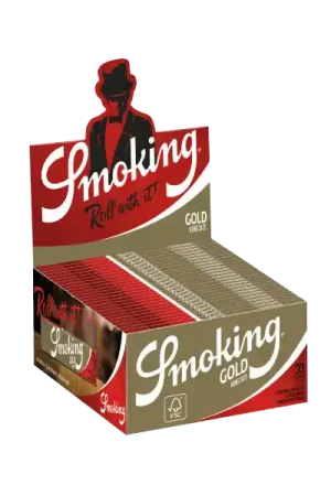 Erg populair | Smoking King Size Slim Gold 50 stuks ~ Vloei