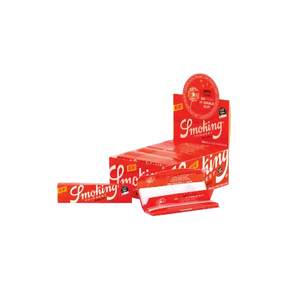 Aanrader | Smoking Thinnest King Size Slim 2 in 1 24 stuks ~ Vloei & Tip