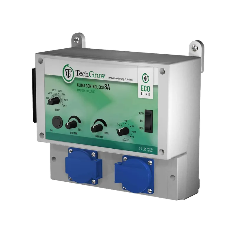 Nu beschikbaar | TechGrow Clima Control Eco 8/15A ~ Klimaat Controller