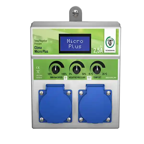 TechGrow Micro Plus Temp/Negative Pressure Control 2x2.5A | Topproduct