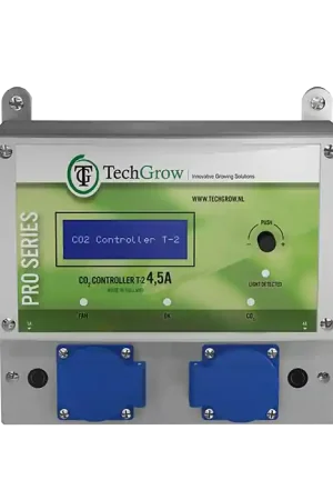 Expreslevering - TechGrow T-2 Pro CO2 Controller / Regulator / Monitor
