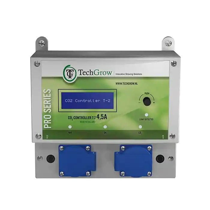 Expreslevering - TechGrow T-2 Pro CO2 Controller / Regulator / Monitor