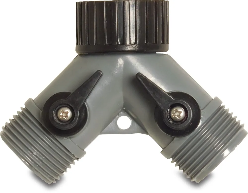Verdeler 3-weg 3/4" PVC - Nieuwe release