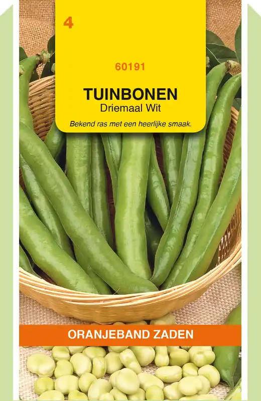 Erg populair - OBZ Tuinbonen Driemaal Wit, 100g