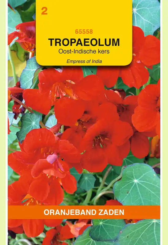 Aanbieding - OBZ Tropaeolum, Oost-Indische kers Empress of India Rood
