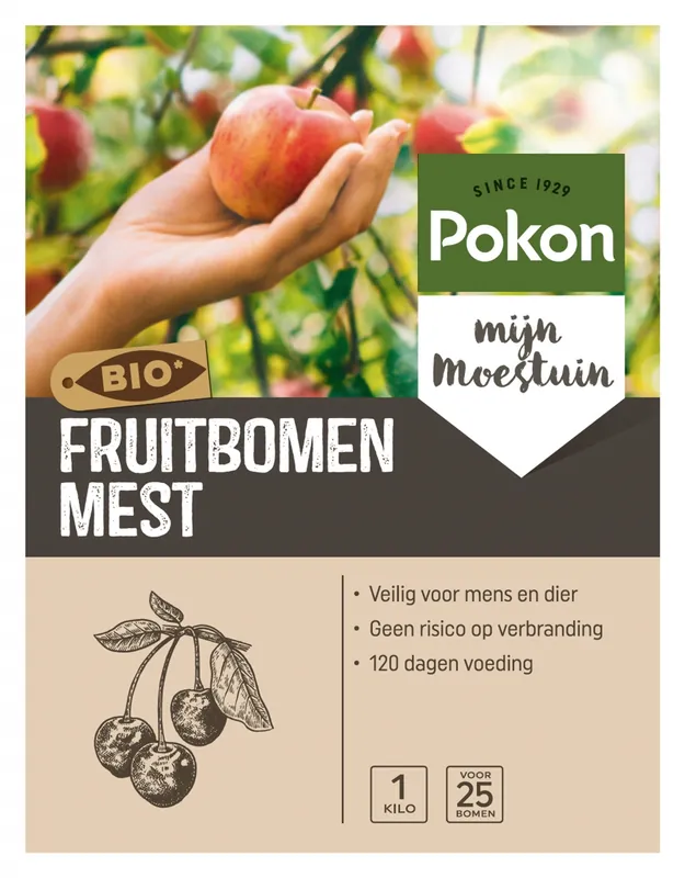 Nieuw product | Pokon Bio Fruitbomen Mest 1kg