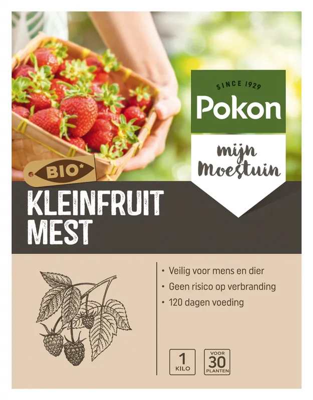 Pokon Bio Kleinfruit Mest 1kg | Veilige betaling
