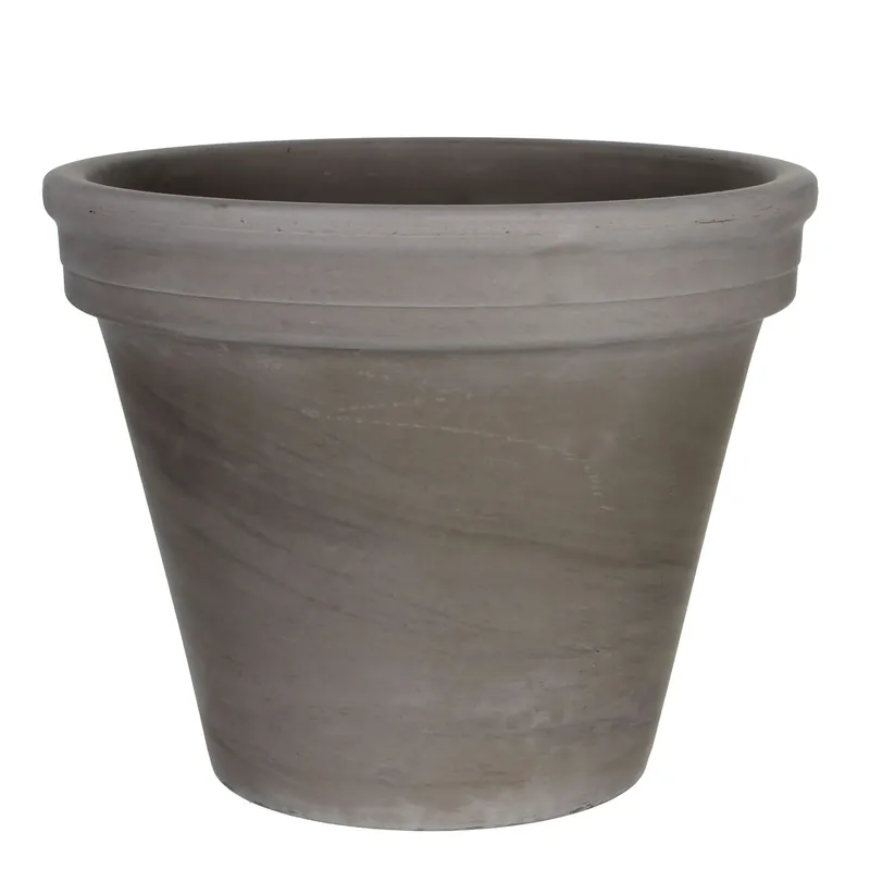Mica Stan pot rond grijs basalt D31,5cm - Topkwaliteit