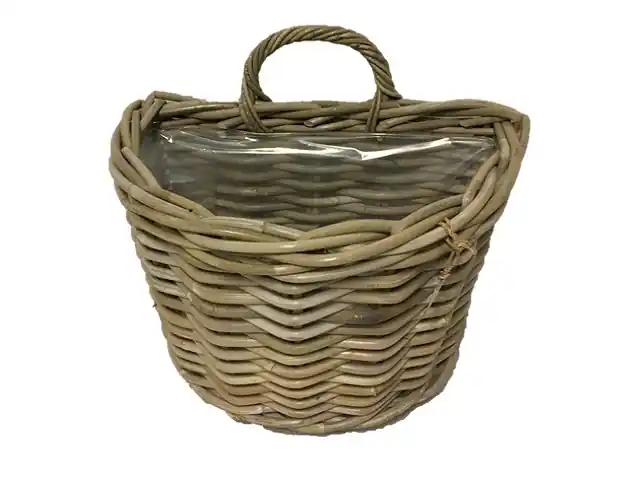 Van der Leeden Wandhanger rotan H25cm antiek grijs - Online kopen