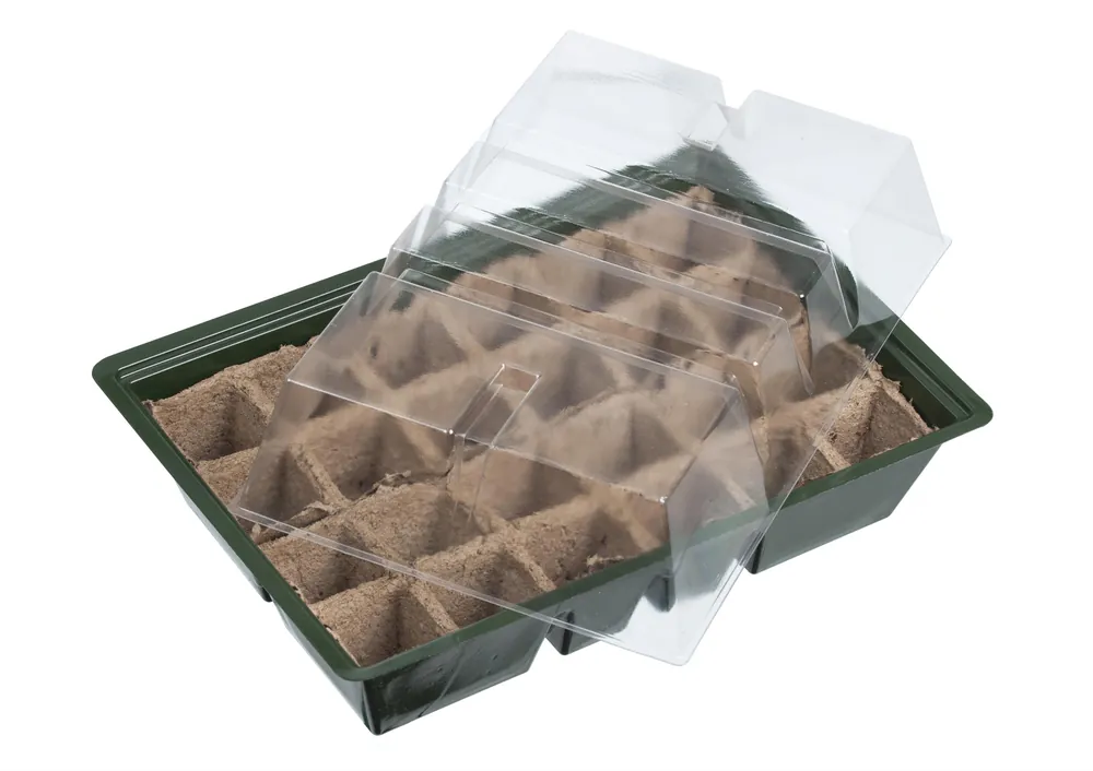 Nature Kweekkas Met Turfpotplaat H14 x 33 x 23cm - Rechtstreeks van de fabrikant
