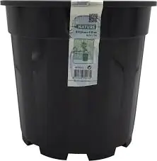 Uitverkoop | Nature plantcontainder (Pot) Zwart 6,3L H21,5 x Ø24cm