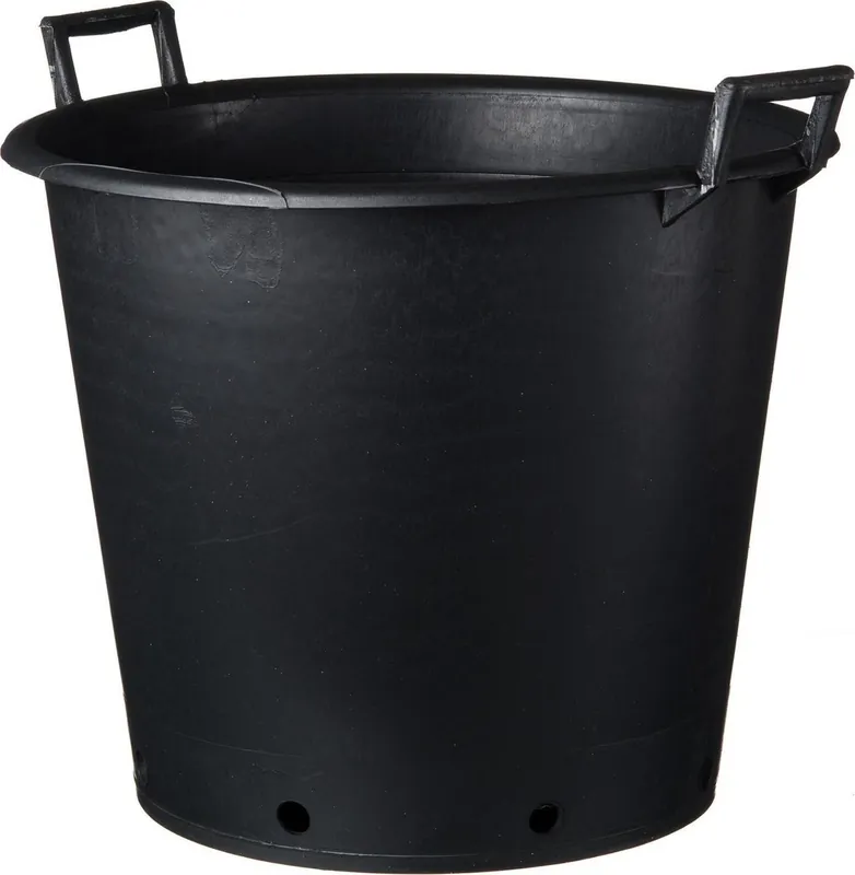 Aanrader - Nature ritzi plantcontainer (Pot) Met Handgrepen Zwart 110L H49 x Ø65cm
