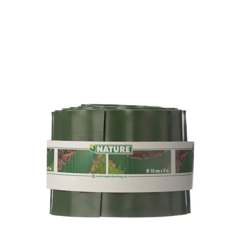 Nature Grasrand Groen - H15cm x 9m - Uitverkoop