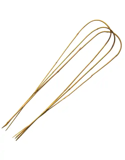 Nature Bamboestok Naturel gebogen - H90cm - Ø 10-12mm - 3 stuks | Meest verkocht