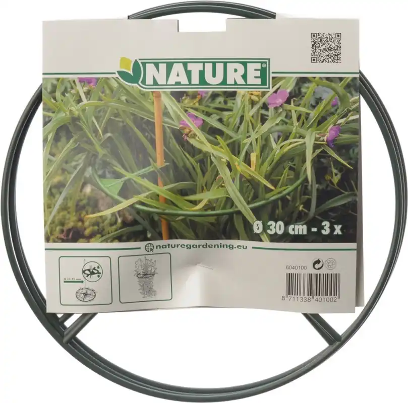 Nature Plantensteun rond groen Ø30cm - 3 stuks | Veilige betaling