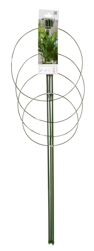 Prijsverlaging - Nature plantensteun Conisch groen h90cm