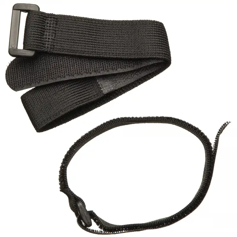 Favoriet van klanten | Nature Boomband met klittenband en gesp zwart 40 x 2,5cm - 2 stuks