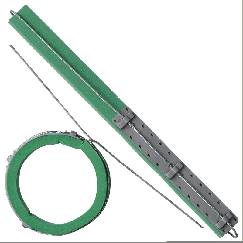 Deal | Nature boomband soft groen/grijs 30 x 2,5cm - 2 stuks