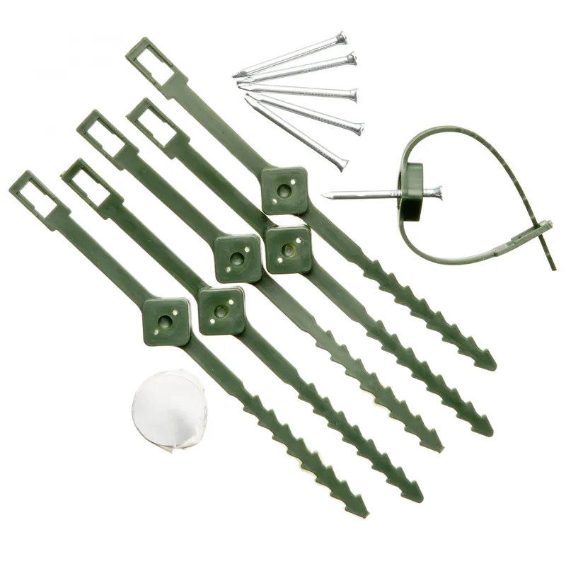 Deal - Nature plantenklem met rattenstaartsluiting Ø 25-45mm - 6 stuks