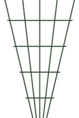 Bestel nu - Nature klimrek metaal geplastificeerd groen V-Vorm - H145 x 5-75cm