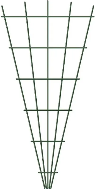 Bestel nu - Nature klimrek metaal geplastificeerd groen V-Vorm - H145 x 5-75cm