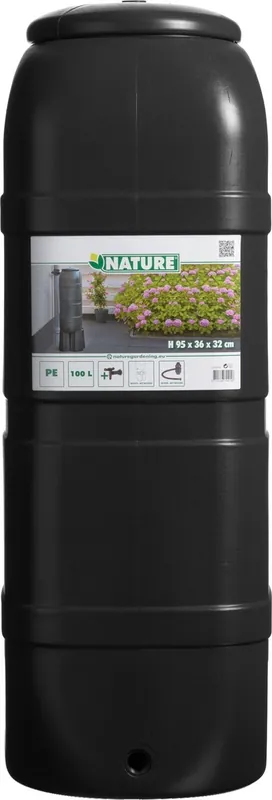 Nu beschikbaar - Nature regenton H96x32x36cm 100L zwart
