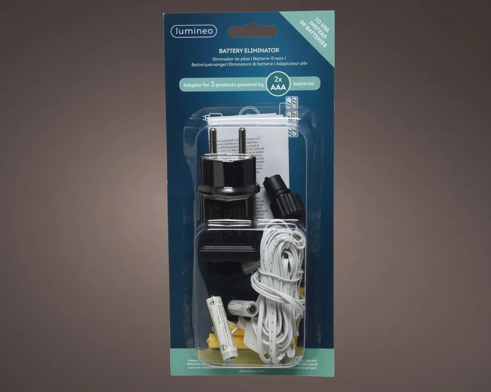 Aanbieding - Lumineo Batterijvervanger pvc BO binnen