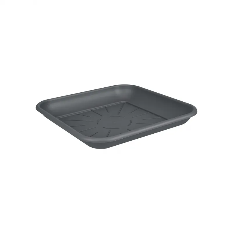 Erg populair - elho universele schotel vierkant 20cm antraciet
