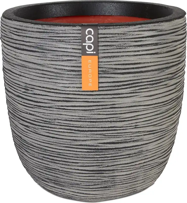 Capi Europe bloempot bol Rib NL antraciet h41xb43 Ø 38 cm - Hoog gewaardeerd