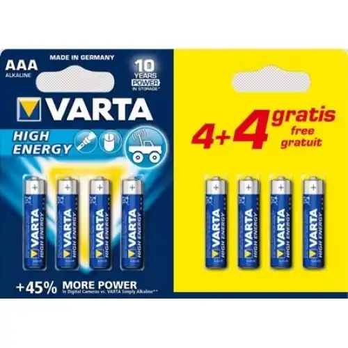 Alleen deze week | Varta high energy batterijAAA 8 stuks
